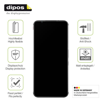 2x Full Cover Schutzfolie matt für ZTE Nubia 5S 5G