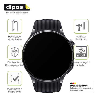 2x Full Cover Schutzfolie matt für Oppo Watch X2