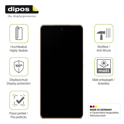 2x Full Cover Schutzfolie matt für Vivo T3 Pro