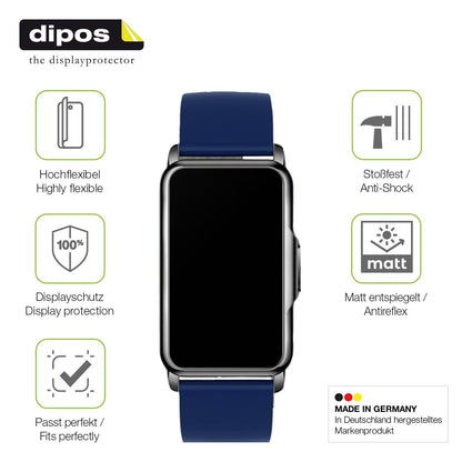 2x Full Cover Schutzfolie matt für Moikmlih 1.47 Zoll Smartwatch