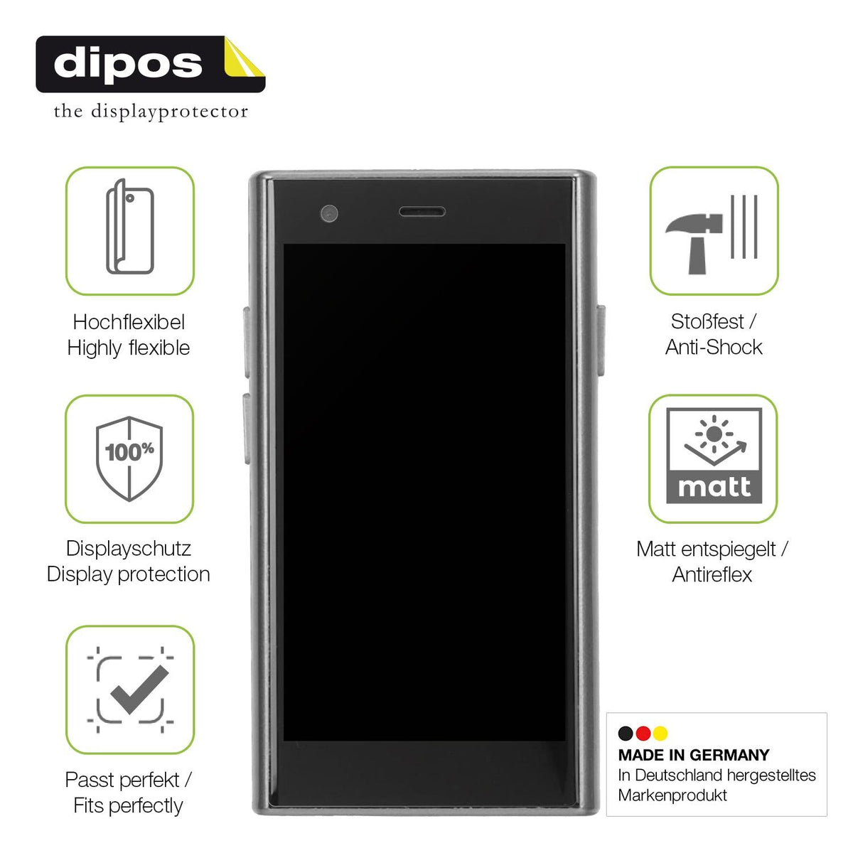 2x Full Cover Schutzfolie matt für ATEVENSE S23 3G Mini-Smartphone