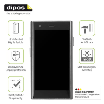2x Full Cover Schutzfolie matt für ATEVENSE S23 3G Mini-Smartphone