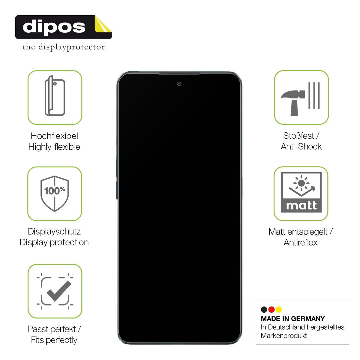 2x Full Cover Schutzfolie matt für Oppo K13x 5G