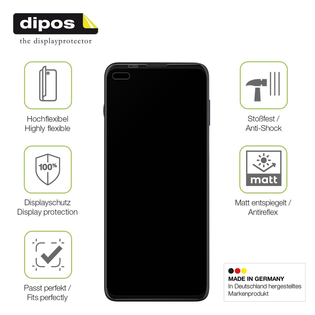 2x Full Cover Schutzfolie matt für Motorola Moto G100 Pro