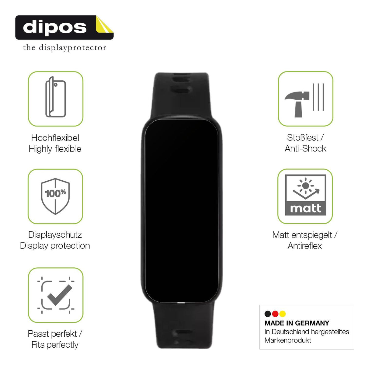 2x Full Cover Schutzfolie matt für VivoWatch 6 Aero (HC-C06)