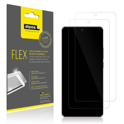 2x 3D Full Cover Schutzfolie für Realme GT5 Pro