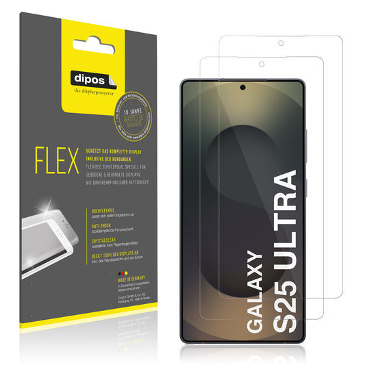 2x 3D Full Cover Schutzfolie für Samsung Galaxy S25 Ultra