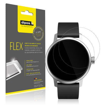 2x 3D Full Cover Schutzfolie für Withings Scanwatch 38mm Gen. 1