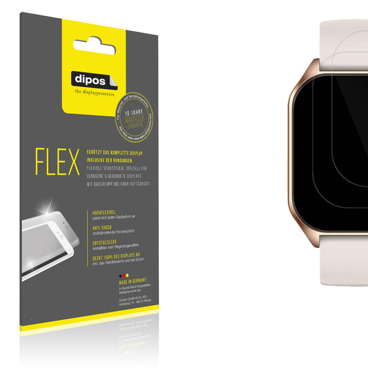 2x 3D Full Cover Schutzfolie für ZIMAOER Smartwatch 1.85 Zoll