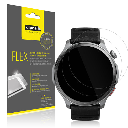 2x 3D Full Cover Schutzfolie für Huami Amazfit Balance 2 XT