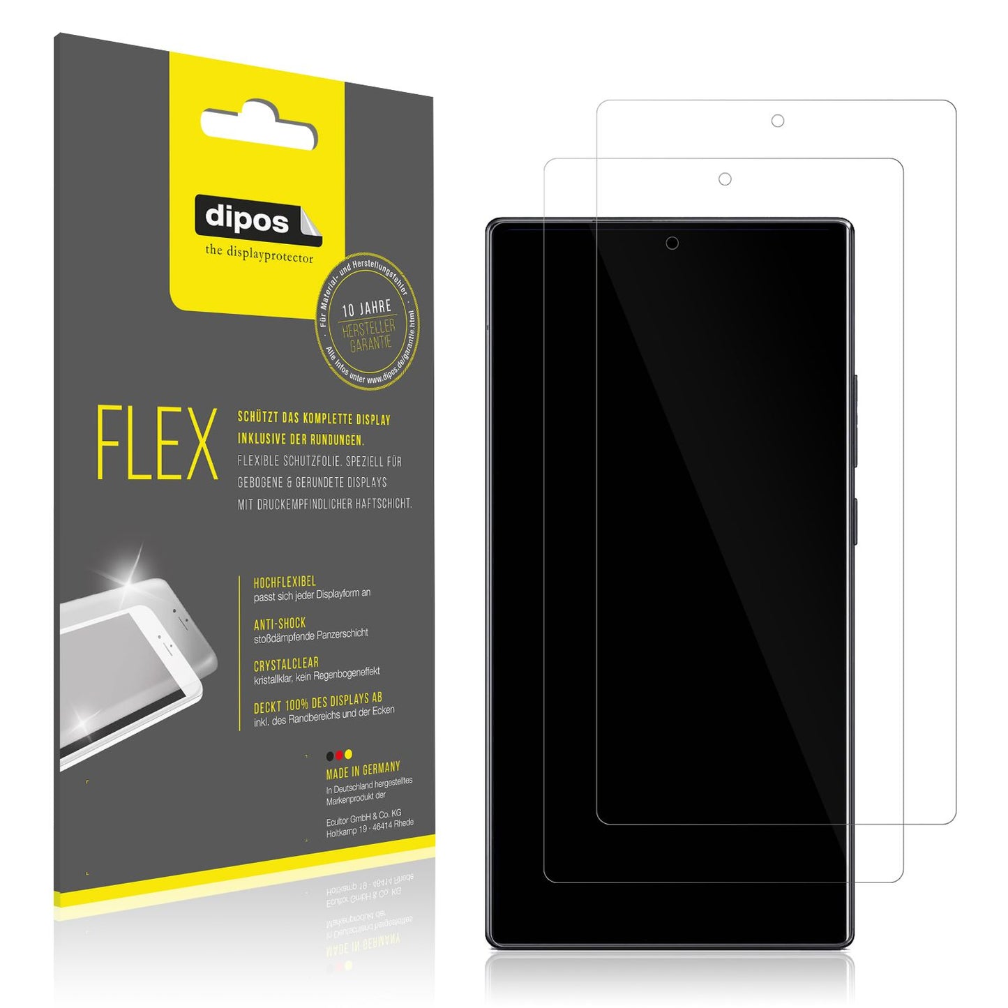2x 3D Full Cover Schutzfolie für Nubia Z80 Ultra