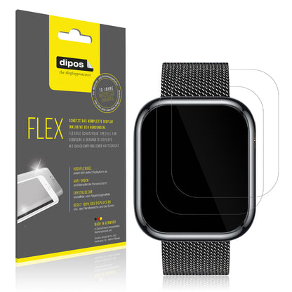 2x 3D Full Cover Schutzfolie für Ruxingx 1.47 Zoll Smartwatch