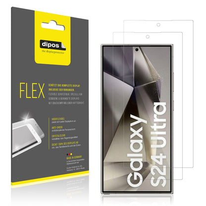 2x 3D Full Cover Schutzfolie für Samsung Galaxy S24 Ultra