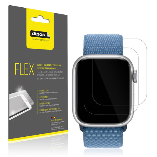 2x 3D Full Cover Schutzfolie für Apple Watch Series 9 45mm