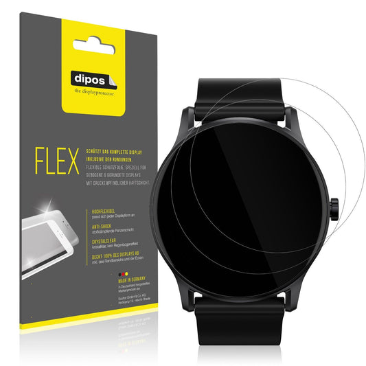 2x 3D Full Cover Schutzfolie für Haylou GS Smartwatch