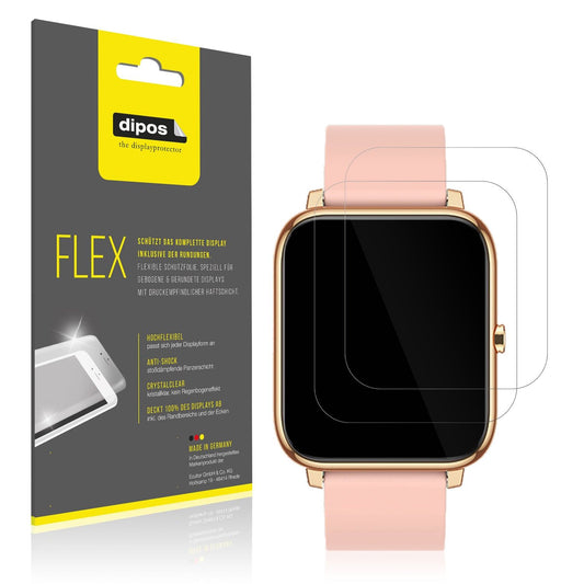 3x 3D Full Cover Schutzfolie für Kalinco CS201C Smartwatch