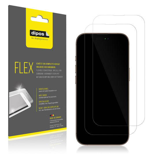 2x 3D Full Cover Schutzfolie für Apple iPhone 16 Pro Max