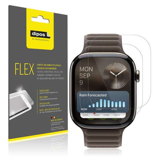 2x 3D Full Cover Schutzfolie für Apple Watch Series 11 46mm