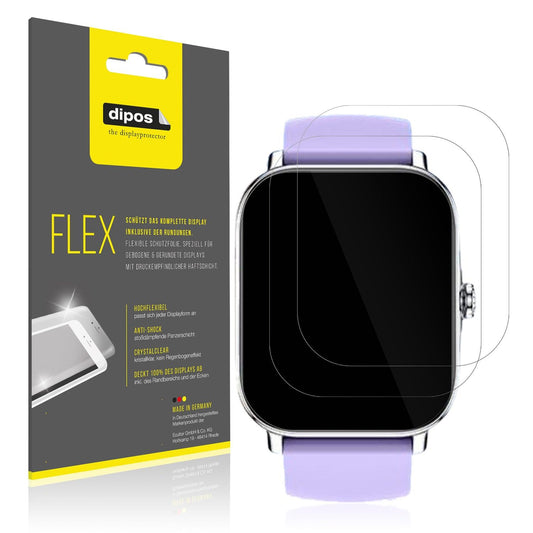 2x 3D Full Cover Schutzfolie für Zhizhi Smartwatch P90 1.85 Zoll