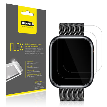 2x 3D Full Cover Schutzfolie für Ruxingx 1.47 Zoll Smartwatch