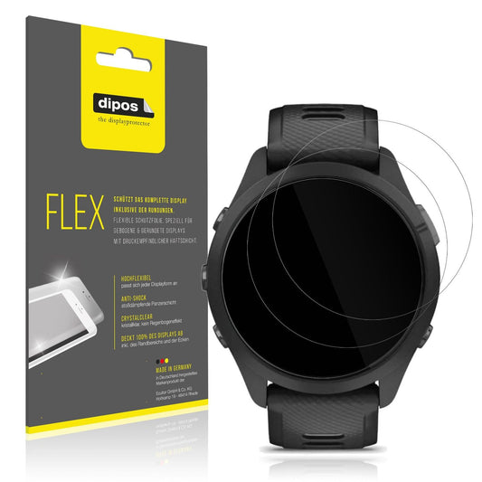 2x 3D Full Cover Schutzfolie für Garmin Forerunner 265 46mm