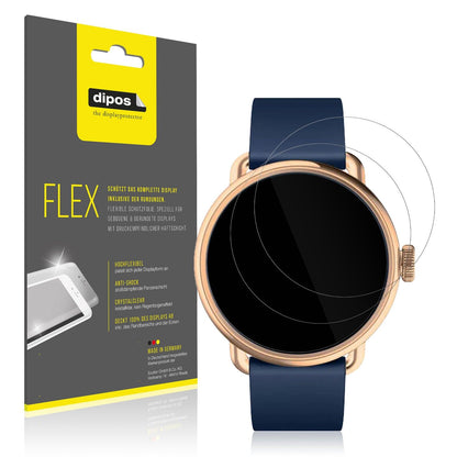 2x 3D Full Cover Schutzfolie für Withings Scanwatch 2 42mm