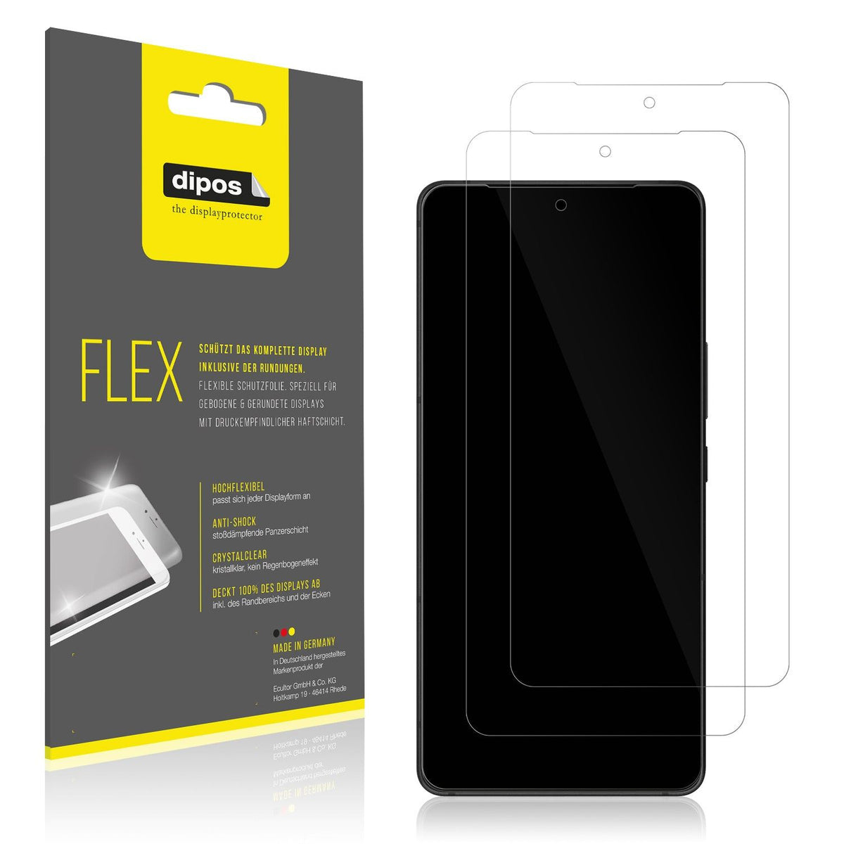 2x 3D Full Cover Schutzfolie für Asus Rog Phone 9