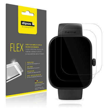 2x 3D Full Cover Schutzfolie für Hama Fit Watch 5000