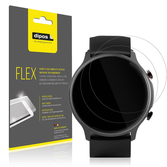 2x 3D Full Cover Schutzfolie für Hama 6910 Smartwatch