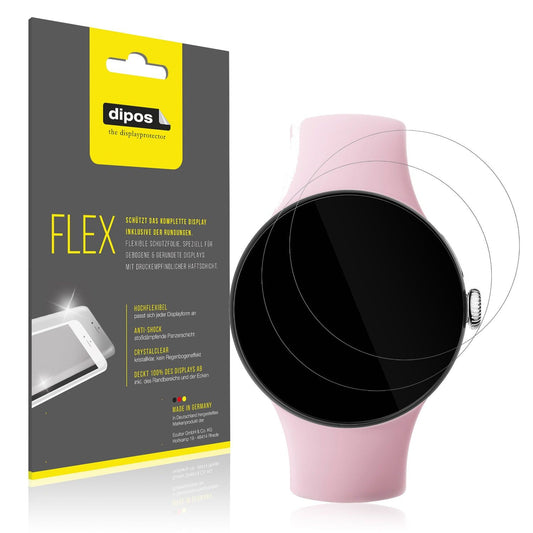 2x 3D Full Cover Schutzfolie für Google Pixel Watch 3 41mm
