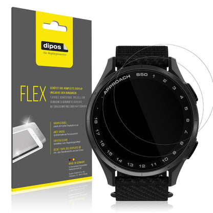 2x 3D Full Cover Schutzfolie für Garmin Approach S50
