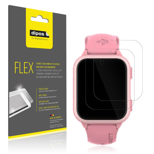 2x 3D Full Cover Schutzfolie für Garett Kids Vibe 4G