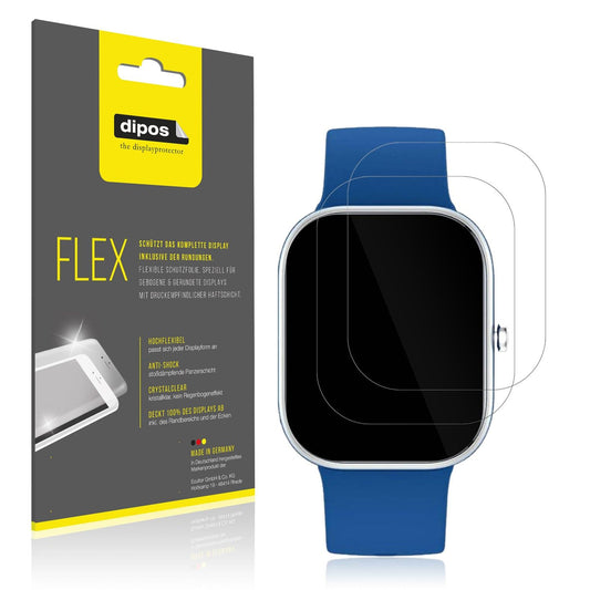 2x 3D Full Cover Schutzfolie für Slothcloud H97 Smartwatch