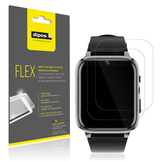 2x 3D Full Cover Schutzfolie für Winnes 24A08001 Smartwatch