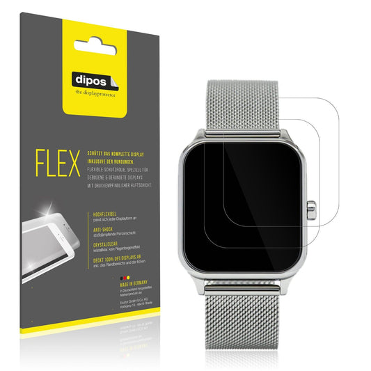 2x 3D Full Cover Schutzfolie für Casio MTP-M305M