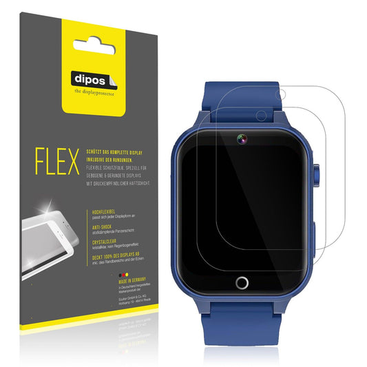 2x 3D Full Cover Schutzfolie für Ruopoem Kids Smartwatch 1.54 Zoll