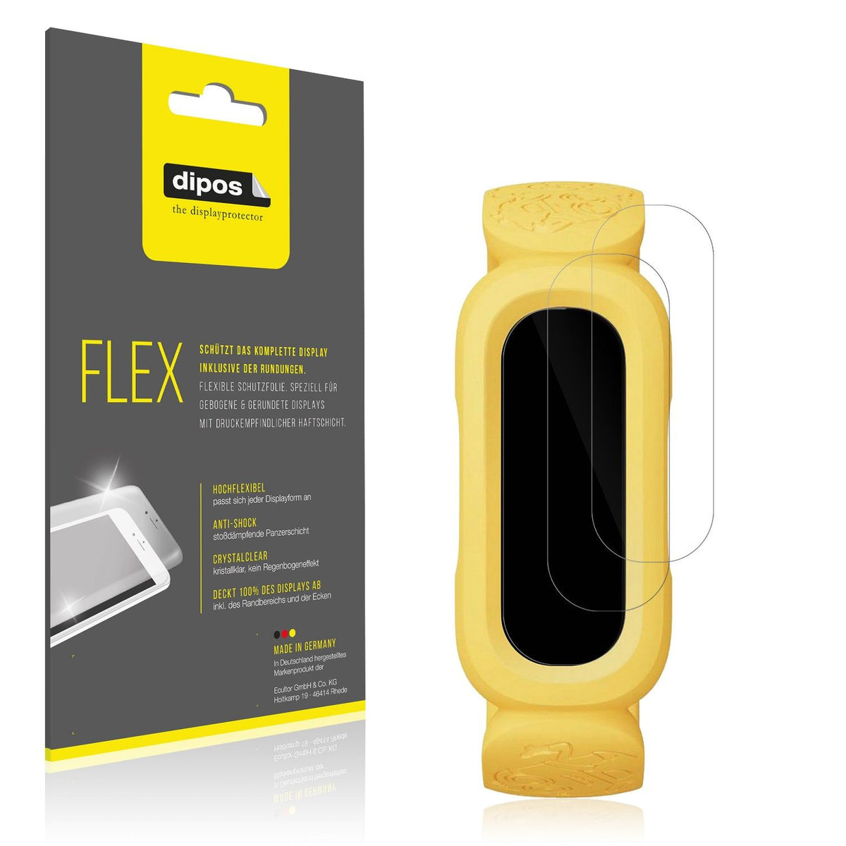 2x 3D Full Cover Schutzfolie für FitBit Ace 3 Minions Special Edition