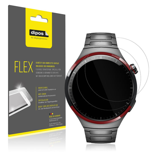 2x 3D Full Cover Schutzfolie für Huawei Watch 4 Pro Space Edition