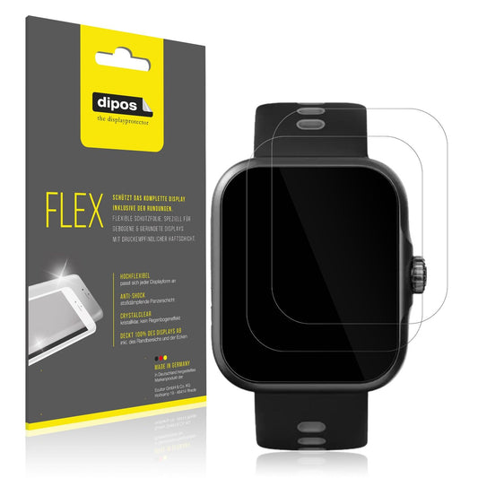 2x 3D Full Cover Schutzfolie für CW Watch S1