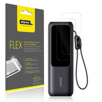 2x 3D Full Cover Schutzfolie für Anker A1695 Laptop Powerbank