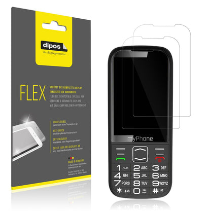 2x 3D Full Cover Schutzfolie für myPhone Halo4 Plus LTE