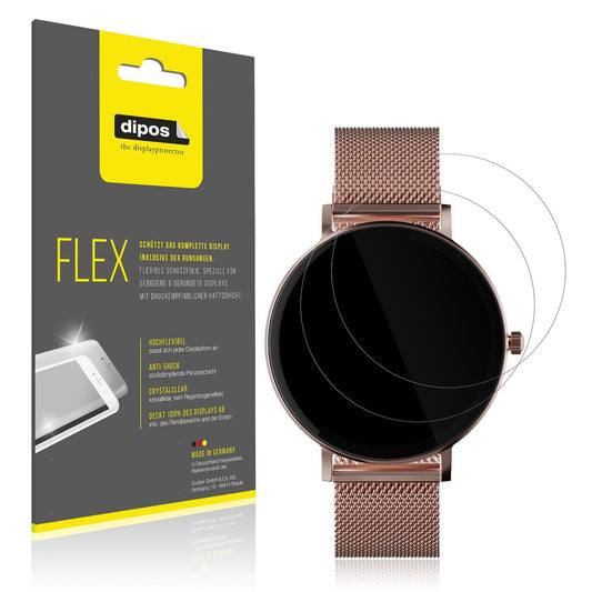 2x 3D Full Cover Schutzfolie für ZenWatch Venice Pro