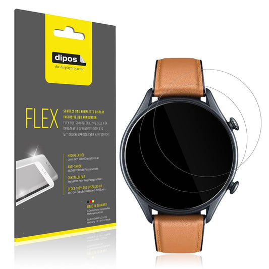 2x 3D Full Cover Schutzfolie für Motsfit Smartwatch 1.56 Zoll