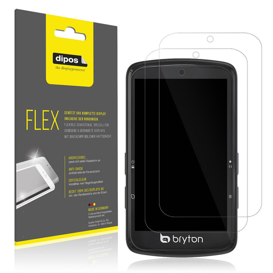 2x 3D Full Cover Schutzfolie für Bryton Rider S810