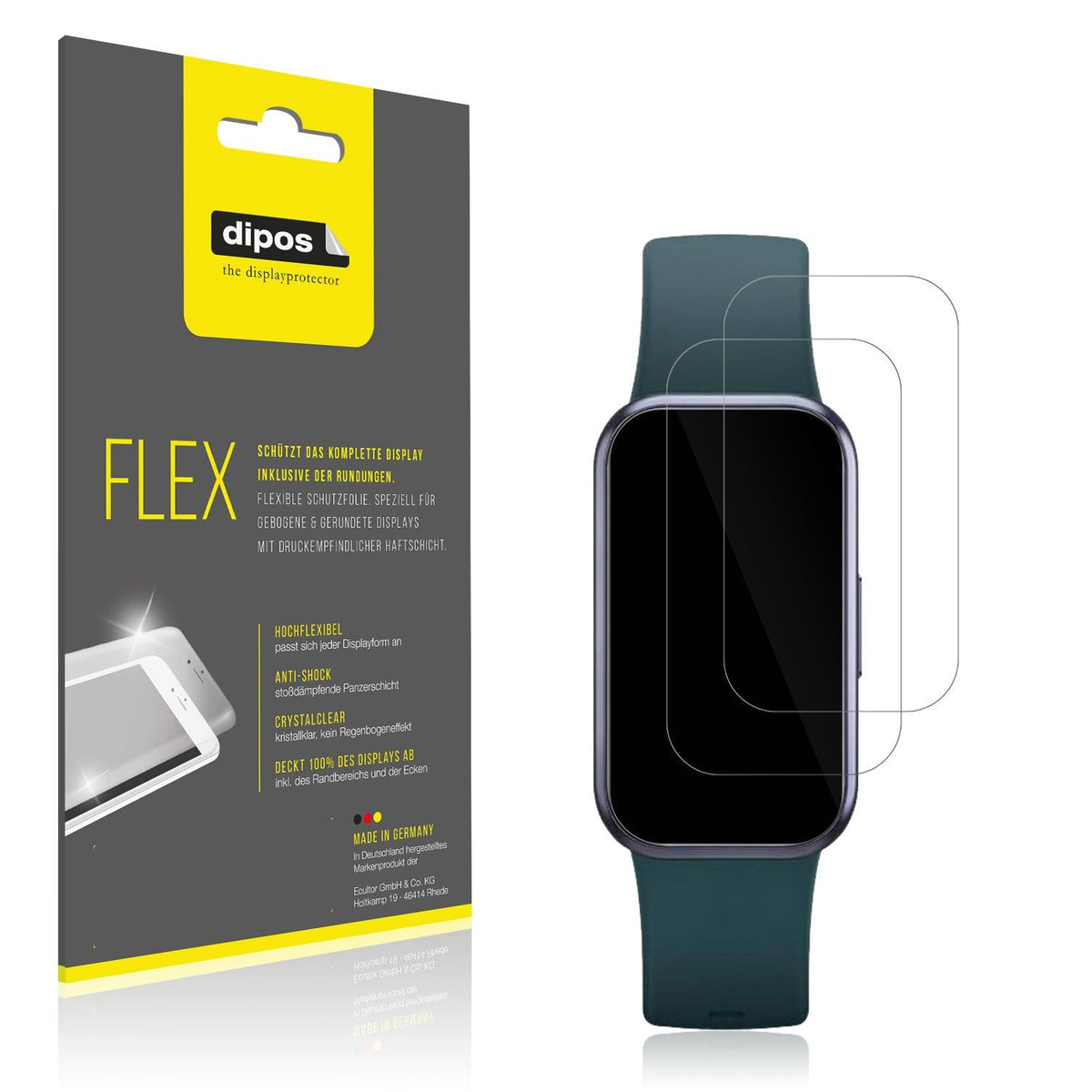 2x 3D Full Cover Schutzfolie für Meoonley W99 1.50 Zoll