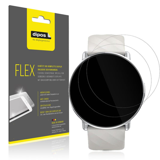 2x 3D Full Cover Schutzfolie für Miecgth Smartwatch 1.39 Zoll