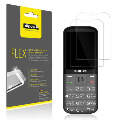 2x 3D Full Cover Schutzfolie für Philips Xenium E227