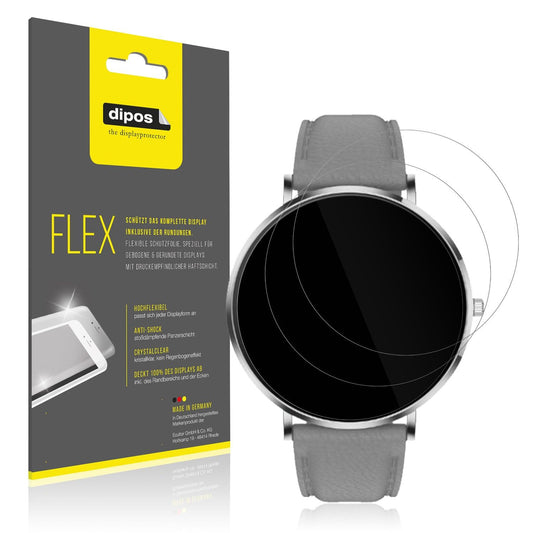 2x 3D Full Cover Schutzfolie für Pireware Slim Smartwatch