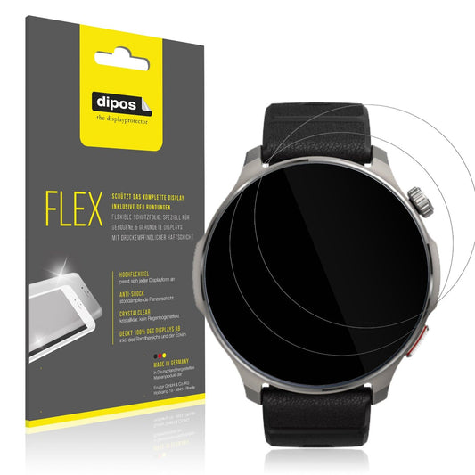 2x 3D Full Cover Schutzfolie für Huami Amazfit Balance 2