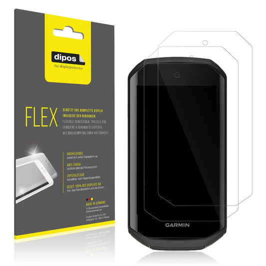 2x 3D Full Cover Schutzfolie für Garmin Edge 1050